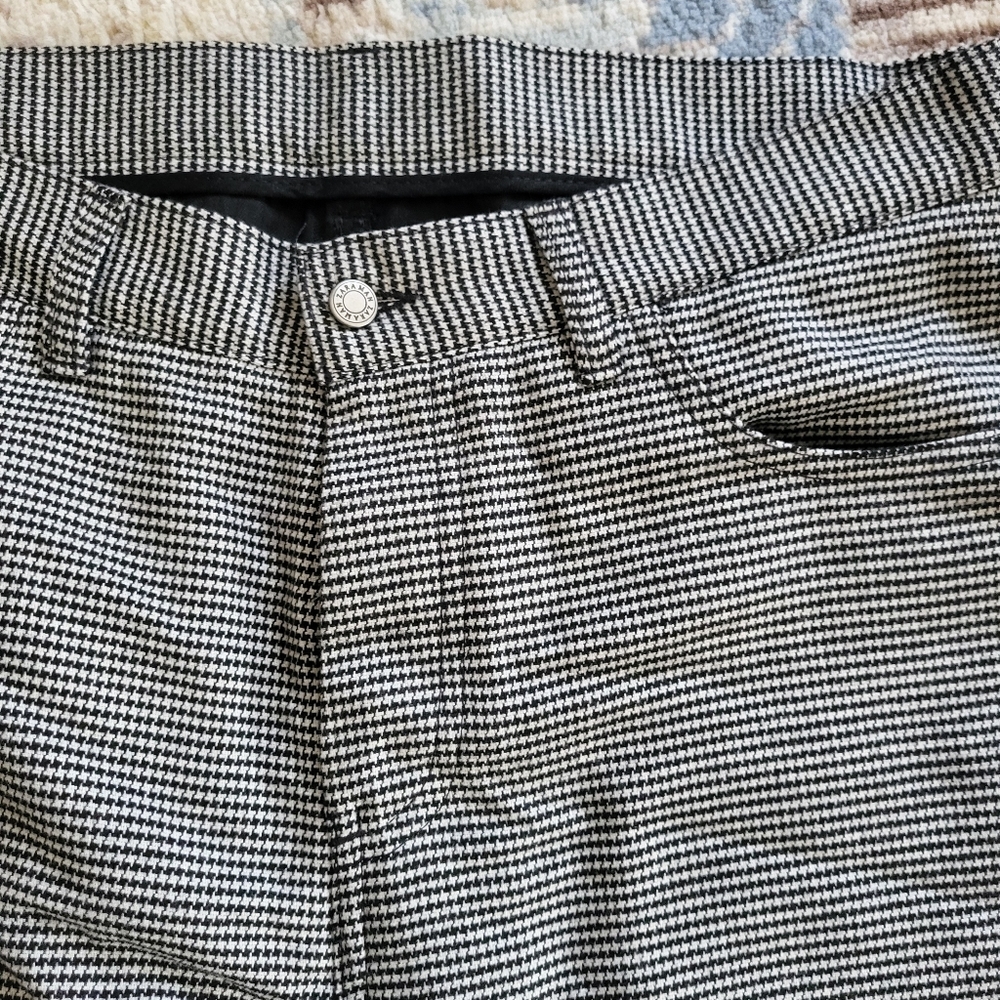 Zara brand houdstooth print pants, size 31 waist